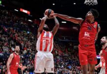 Коди Милър-Макинтайър и Цървена Звезда с грешна стъпка в Евролигата (видео)