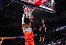 Оклахома срази Кливланд в дуела на лидерите в двете конференции в НБА (видео)