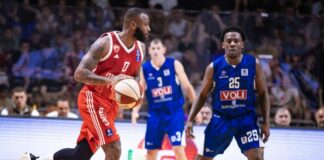 Коди Милър-Макинтайър и Цървена Звезда не успяха в първия мач от 1/2-финалите в Адриатика (видео)