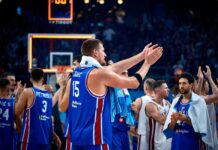 ЕВРОБАСКЕТ 2025: Блестящ Никола Йокич с нов рекорд, Сърбия издържа срещу Латвия (видео)