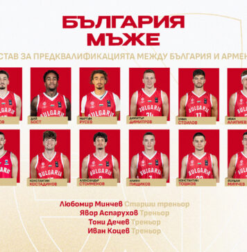 Ясен е съставът на България за мача от предквалификациите за Евробаскет 2029 срещу Армения