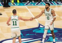 Бостън се бетонира за плейофите в НБА (видео)