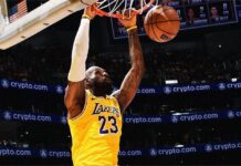 На 41 и неудържим: Леброн Джеймс счупи собствения си рекорд (видео)