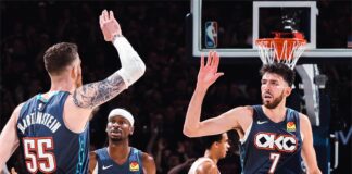 Оклахома дръпна с 2-0 в серията срещу Финикс (видео)