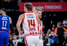 Шейн Ларкин развали настроението на Везенков и Олимпиакос в Евролигата (видео)