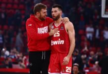 Без Везенков Oлимпиакос даде урок на Баскония (видео)