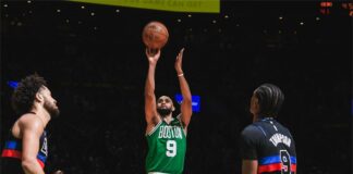 Бостън наказа Детройт с 20 тройки (видео)