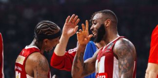 Коди Милър-Макинтайър сред най-добрите за Цървена Звезда при разгром над Виртус Болоня (видео)