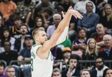 Бостън не даде шанс на Финикс след 22 тройки (видео)