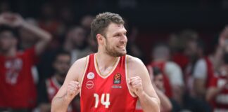 Везенков отново над всички за Олимпиакос срещу Реал Мадрид (видео)