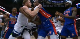 Петима наказани след боя на Минесота – Детройт (видео)