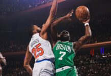 Бостън не остави шансове на Ню Йорк за 1-2 на Изток (видео)