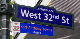 Имената на играчите на Никс се появиха по улици в Ню Йорк