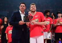 Александър Везенков с приза за MVP на финалите в Гърция