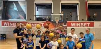 Десислава Ангелова посети тренировка на най-малките баскетболисти на Левски (СНИМКИ +ВИДЕО)