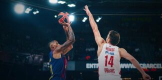 Силен Везенков не стигна на Олимпиакос срещу Барселона (видео)