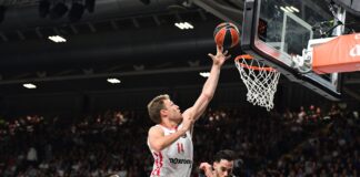 Силен Везенков помогна на Олимпиакос в Болоня (видео)