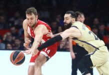 Дабъл-дабъл за Везенков, Олимпиакос срази Барселона (видео)