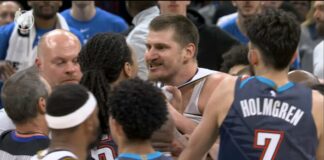 Йокич избухна срещу играч на Оклахома (видео)