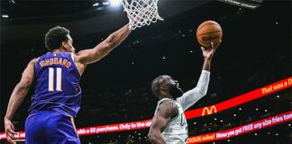 Джейлън Браун даде тон на Бостън срещу Финикс (видео)