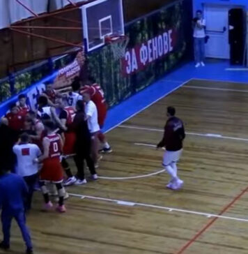 Меле във Видин прекрати мач от ББЛ (видео)