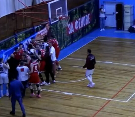 Меле във Видин прекрати мач от ББЛ (видео)