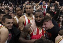 Коди Милър-Макинтайър и Цървена Звезда зарадваха феновете си в Белград (видео)