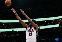 Джоел Ембийд даде искрата на Филаделфия срещу Бостън (видео)